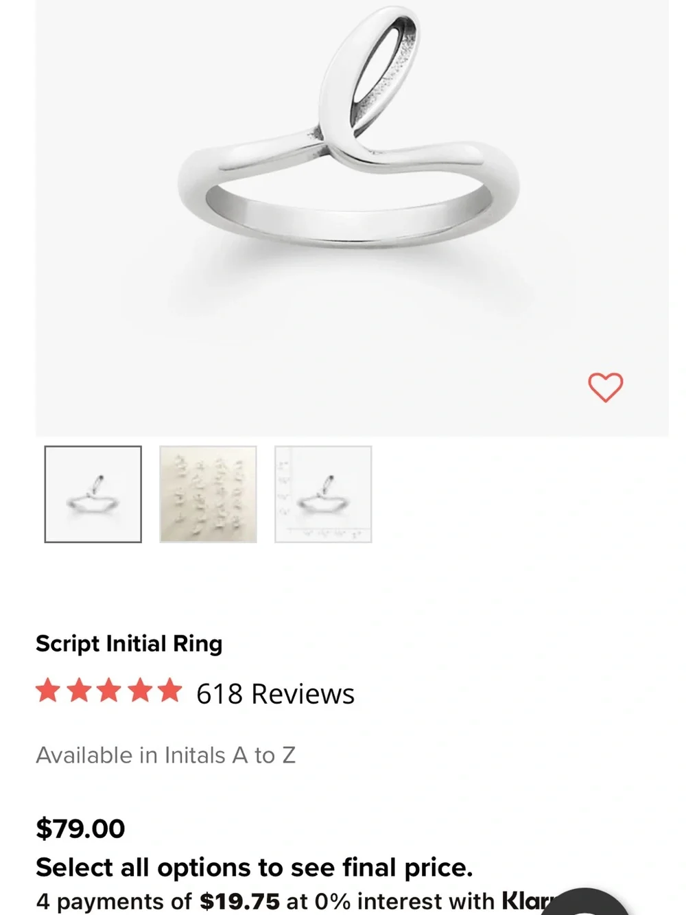 James Avery polished sterling